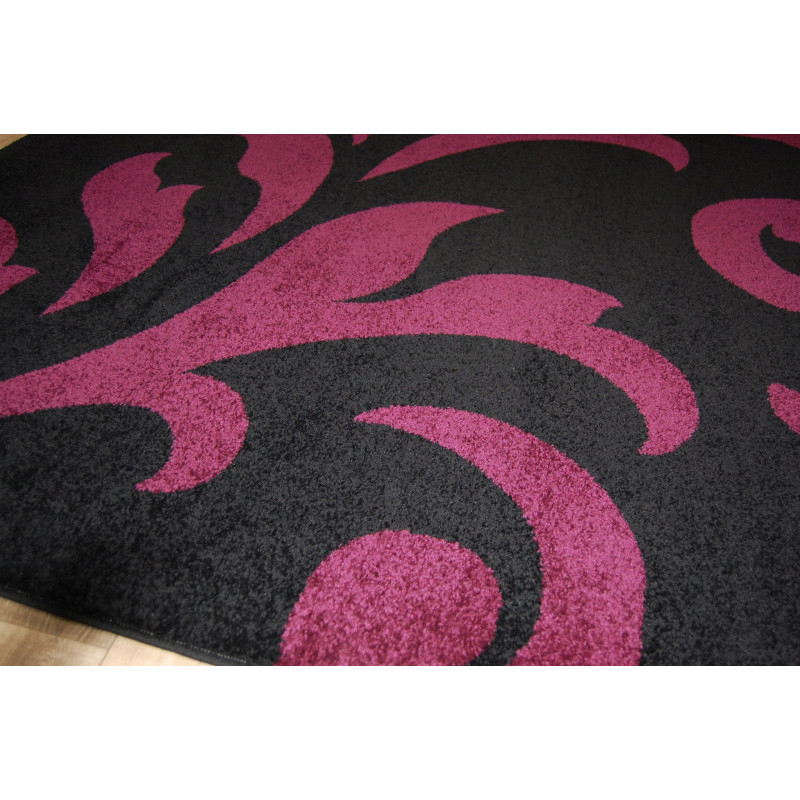 Dywan OKAZJA! 160x230cm fiolet czarny p-d-2705