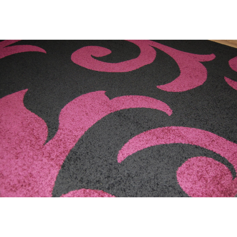 Dywan OKAZJA! 160x230cm fiolet czarny p-d-2705