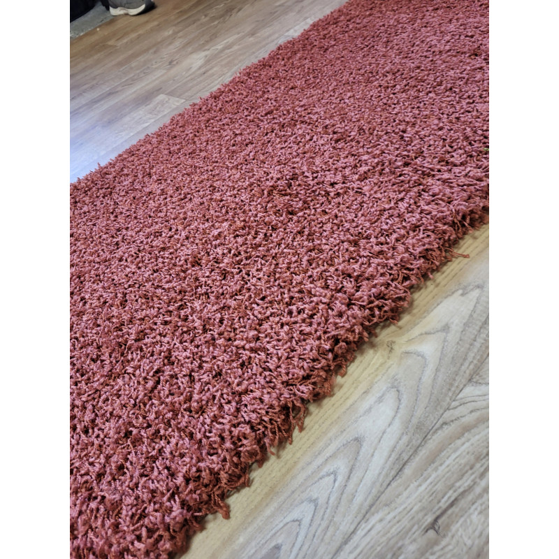 CHODNIK Shaggy szer 120 cm MIĘKKI RUDY
