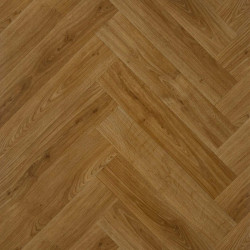 Wykładzina PCV Maxima Eko 400cm 611-01 Jodełka Brązowa Nowoczesna Klepka