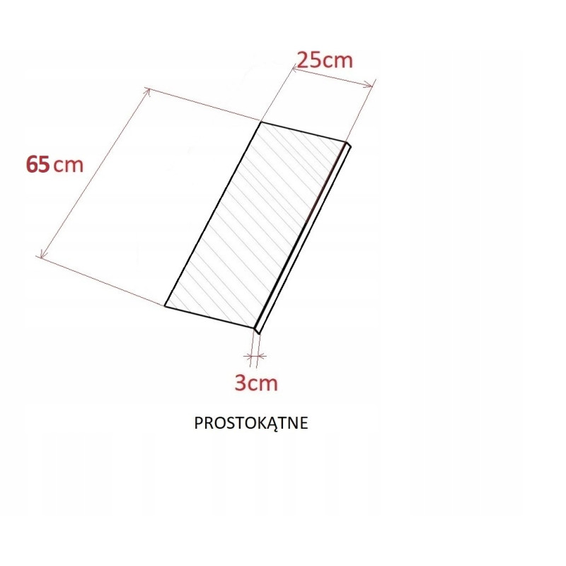 Stopki Nakładki 14 sztuk 65cm BORDO N204