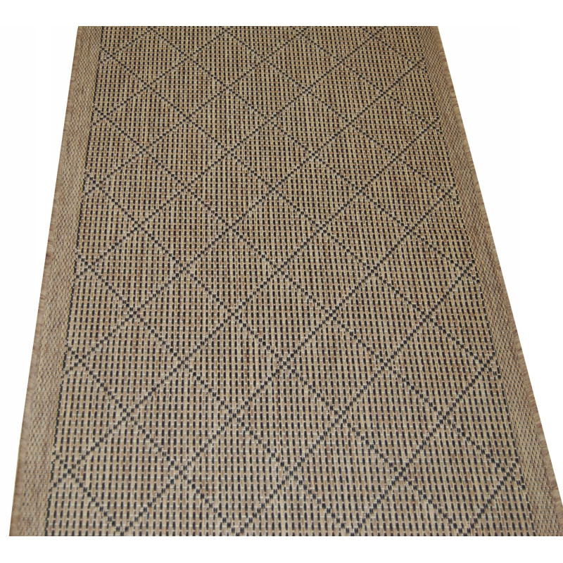 Chodnik SZNURKOWY Suva 998 112 Karo Brąz 100 CM