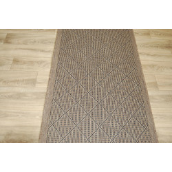 Chodnik SZNURKOWY Suva 998 112 Karo Brąz 100 CM