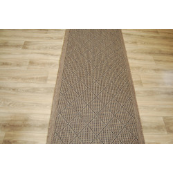 Chodnik SZNURKOWY Suva 998 112 Karo Brąz 100 CM