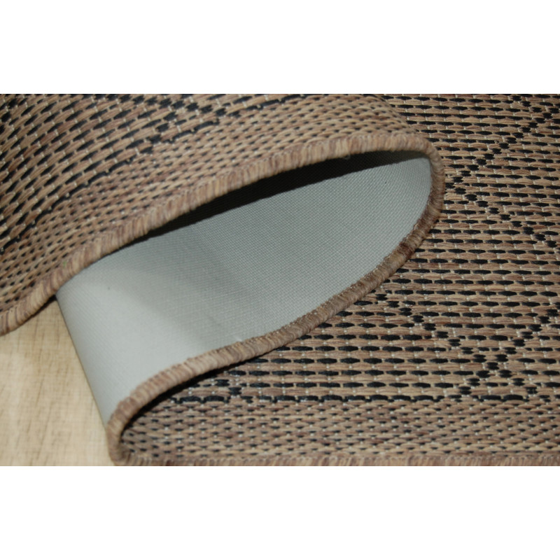 Chodnik SZNURKOWY Suva 998 112 Karo Brąz 100 CM