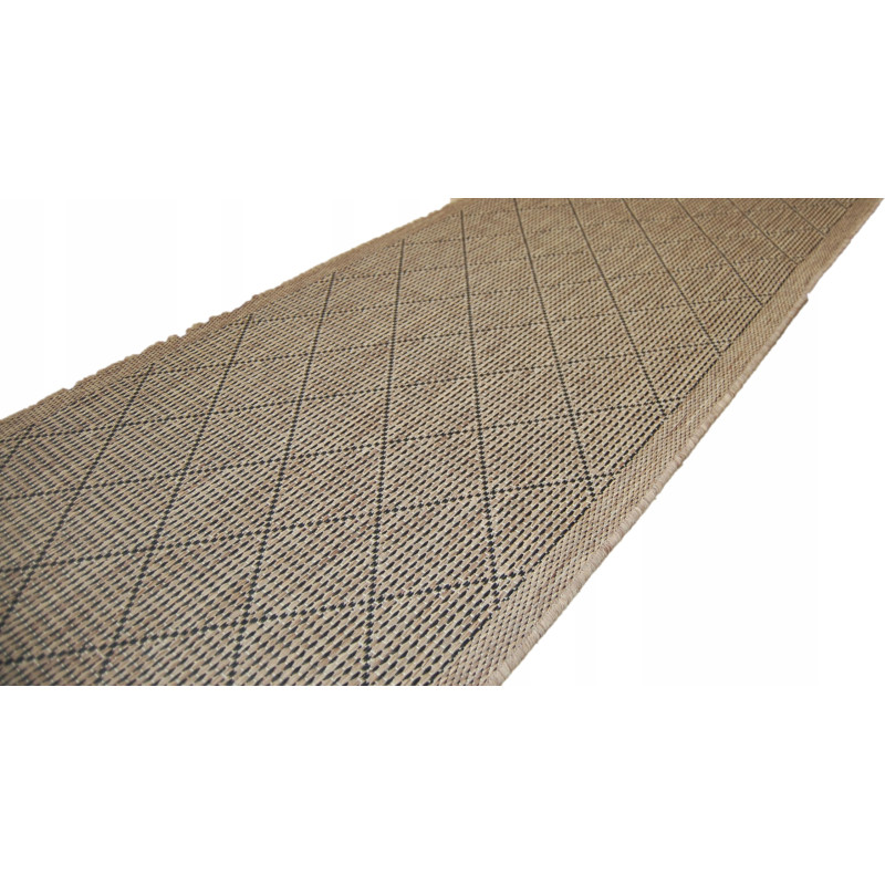 Chodnik SZNURKOWY Suva 998 112 Karo Brąz 80 CM