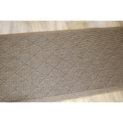 Chodnik SZNURKOWY Suva 998 112 Karo Brąz 80 CM
