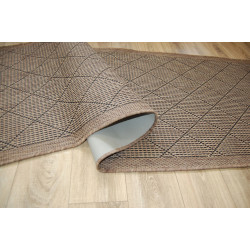 Chodnik SZNURKOWY Suva 998 112 Karo Brąz 80 CM