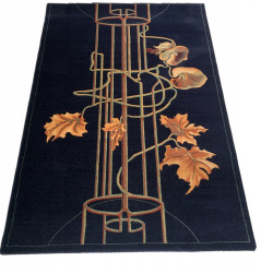 DYWAN 140x200cm Misterium Granat WEŁNA d-d-9745