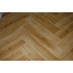 Wykładzina PCV Maxima Eko 150cm 611-01 Jodełka Brązowa Nowoczesna Klepka