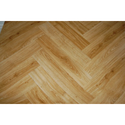 Wykładzina PCV Maxima Eko 150cm 611-01 Jodełka Brązowa Nowoczesna Klepka