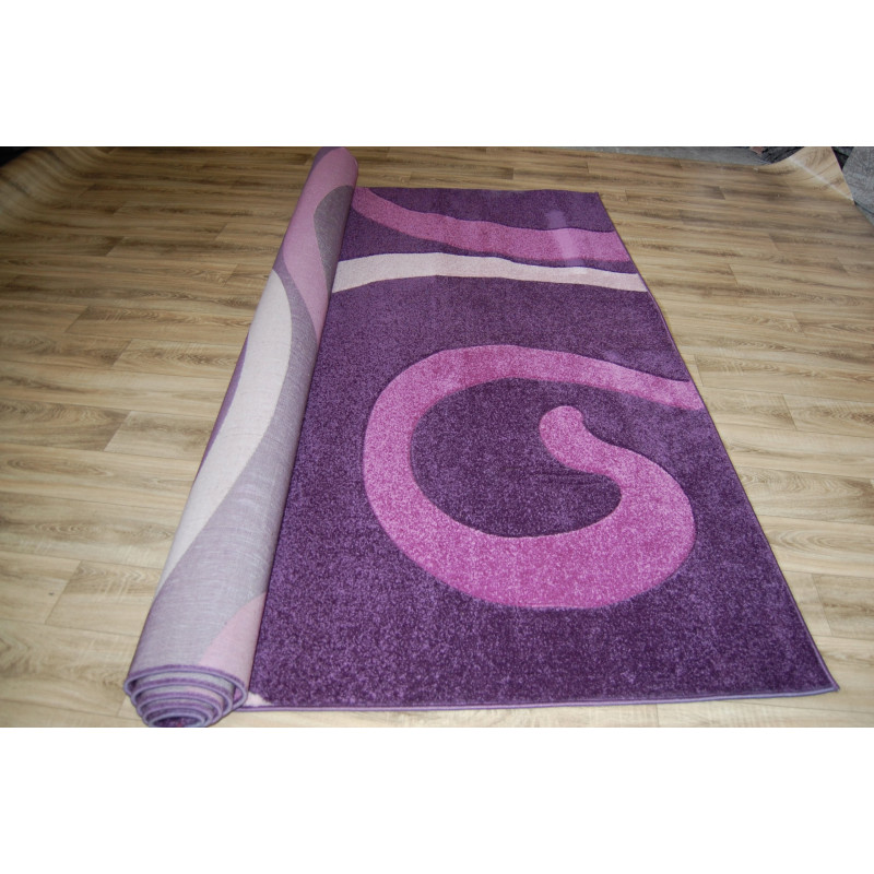 DYWAN GRUBY FRYZ 3D 240x340cm FIOLET MIĘKKI